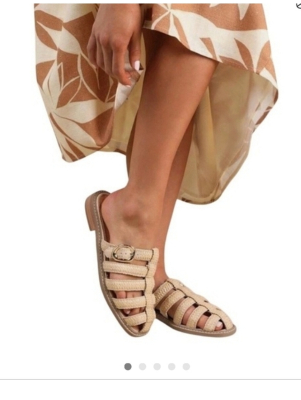 DV BY DOLCE VITA Fyona Mule Sandal (Women) In Color Raffia Sz 9 NWT